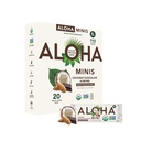 ALOHA Organic Plant Based Protein Bar MINIS="Coconut Chocolate Almond=" 20 Compte, 24g Bars=" Vegan, faible sucre, sans gluten, Paléo, faible glucides, non-OGM, sans Stevia, sans soja, sans alcools de sucre