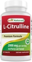 Meilleurs naturels L-Citrulline 2000mg/Serveur - Non-OGM - Sans gluten - 120 comprimés (120 Nombre (paquet de 1))