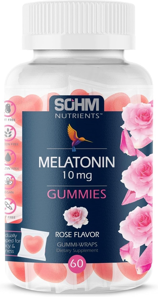 Mélatonine Gummies 10 mg -Enhance Sommeil Qualité-Sleep Soutien Gummies Végétarien