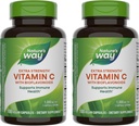 Nature de la voie Vitamine C avec les bioflavonoïdes - Extra Strength - 1 g Vitamine C comme acide ascorbique - Citrus Bioflavonoïdes - Pour le soutien immunitaire* - Sans gluten et sans lait - 100 capsules (2 pack)