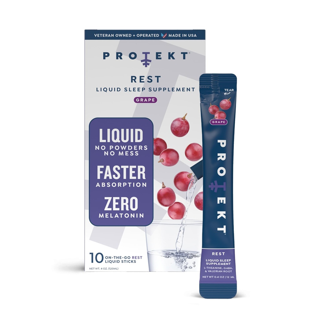 PROTEKT GABA L Theanine Supplement: Aide au sommeil sans mélatonine pour les adultes.