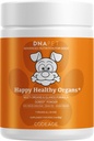 Happy Healthy Organs & Glands Supplement for Dogs, Freeze-Dried Raw Grass-Fed Beef Foie coeur Spleen Pancréas Bone Marrow, Bovin Thymus Multi Organ Poudre, Vitamines de Canine, 3 oz