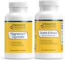 Recherches Nutritionales Soothe & Relax avec Magnésium Glycinate - Magnésium à haute absorption + Support Mind & Muscle*