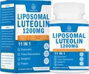 1200MG Luteolin Liposomale Supplément - Absorption maximale, Boost antioxydant pour le cerveau 60 Capsules