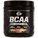PMD Sports BCAA Charged Delicious Amino Acid Drink Mix for Performance and Recovery - Increase Muscle Function for Workout and Daily Energy - Sour Peach Ring (30 Servings)