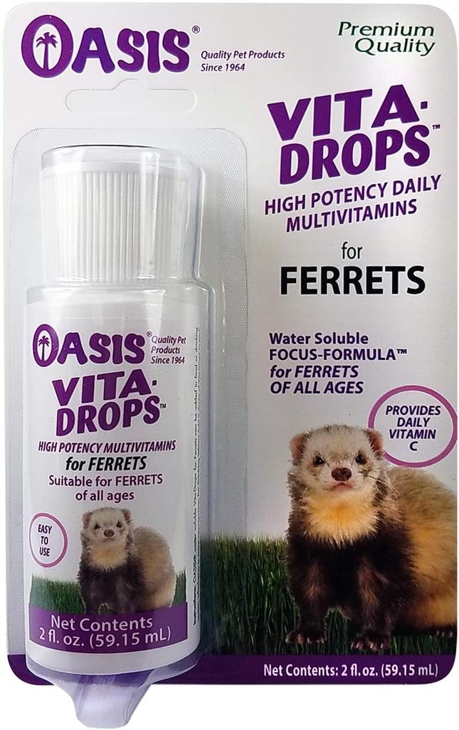 OASIS #80059 Ferret Vita-Drop Vitamines, 2-Ounce
