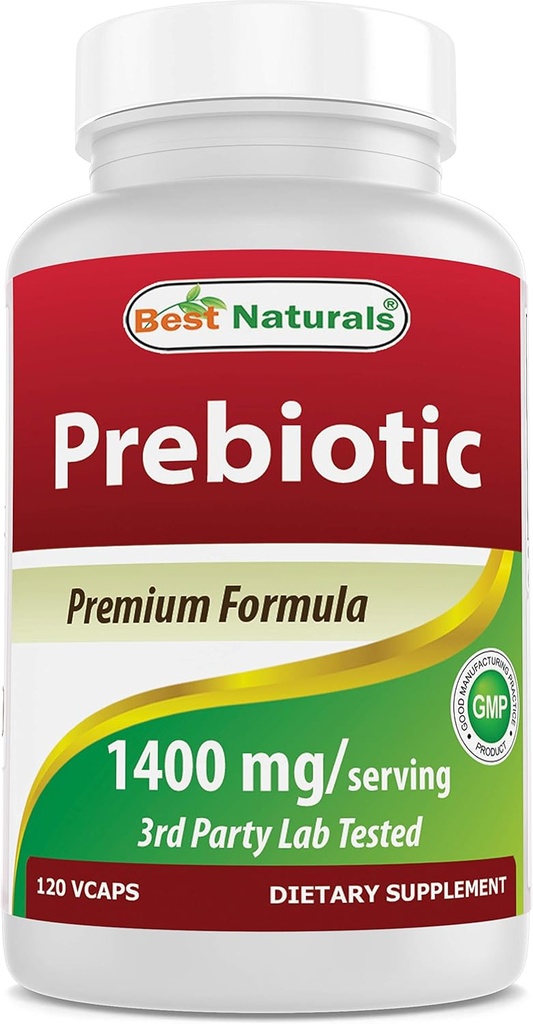 Meilleurs Prébiotiques Naturels Fibre XOS (Xylo Oligosaccharide) 1400mg Servant 120 gélules