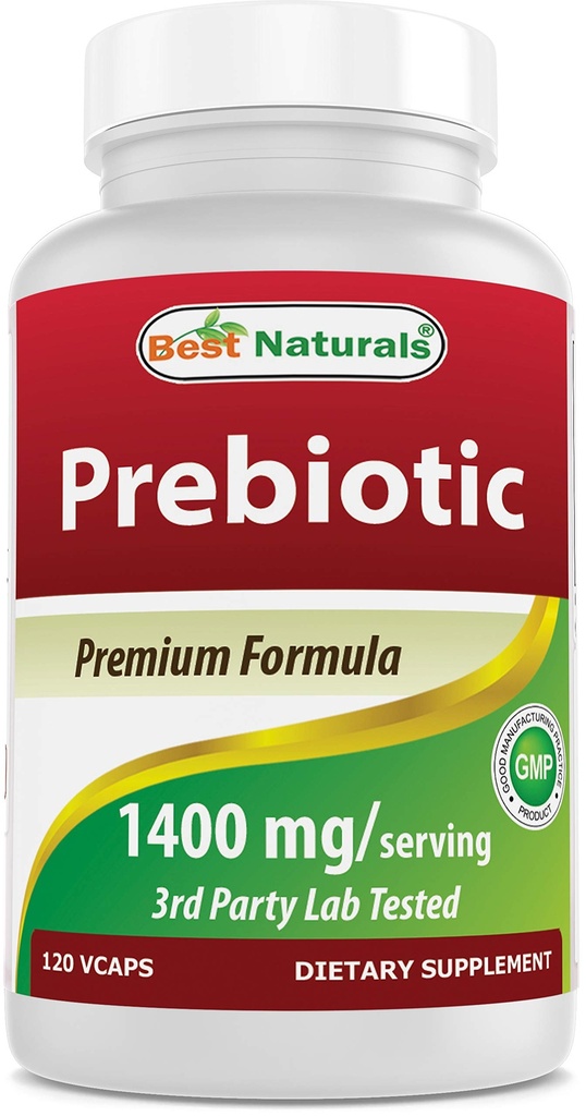 Meilleurs Prébiotiques Naturels Fibre XOS (Xylo Oligosaccharide) 1400mg Servant 120 gélules