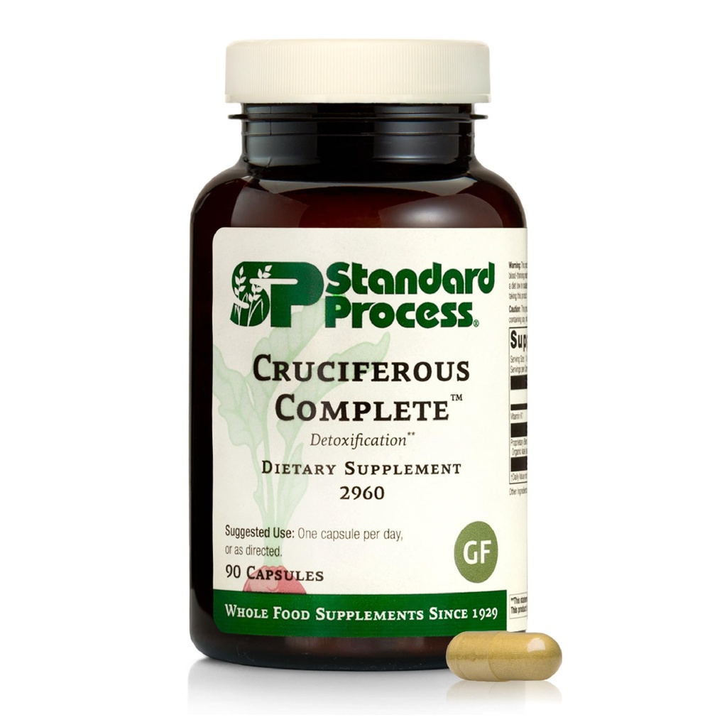 Processus standard Complète Crucifère - Aliments entiers antioxydants, détox et soutien du foie avec la vitamine K, le Kale biologique et les germes de Bruxelles - 90 capsules