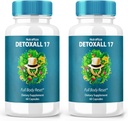 (2 Pack) DetoxAll 17, DetoxAll 17 Full Body Reset, DetoxAll17 Dietary Supplement pour la santé et le bien-être en général, la force maximale des pilules tout-naturel pour stimuler l'énergie, Detox All 17 Review (120 Capsules)