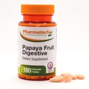 Papaya Fruit Digestive, Améliorez la digestion, Saveur savoureux, Supplément enzymatique, pour Bloaging et Constipation, Gas Relief, 180 comprimés à croquer
