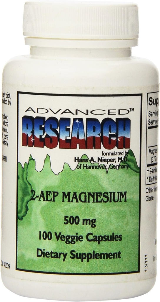Dr Hans Nieper 2aep Capsules de magnésium, 500 Mg, 100 Compte