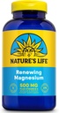 Nature de la vie Renouveler 500 mg de magnésium - Citrate de magnésium, Malate de magnésium, Oxyde de magnésium plus vitamine B-6 - Muscles et nerfs Support - Verifié en laboratoire - 275 portions, 275 VegCaps