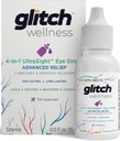 Glitch UltraSight gouttes oculaires pour les yeux secs 15mL - 4 en 1 Soulagement avancé gouttes oculaires sèches - Confort toute la journée avec hydratation, brillance, refroidissement - Apaisant efficacement Irritation et sécheresse - 0,5 Fl Oz