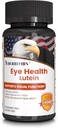 Supplément avancé pour la santé des yeux de lutéine - Enhanced with Zeaxanthin, supporte la vision et la santé des yeux - Non-OGM et sans gluten - Comprimés de vitamines des yeux naturels - 60ct