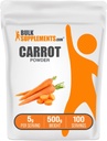 BulkSupplements.com Poudre de carottes - Supplément de poudre super-alimentaire, supplément de carottes - pour les smoothies et la cuisson, végétalien et sans gluten, 5g par portion, 500g (1,1 lbs) (paquet de 1)