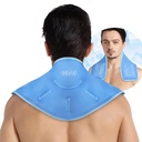 RETIX Neck Ice Pack Wrap – Pack de gel froid chaud réutilisable pour le cou et l'épaule, grand design flexible avec doublure en peluche douce, gel cervical enveloppe idéale pour la récupération post-entraînement, la fatigue et la relaxation