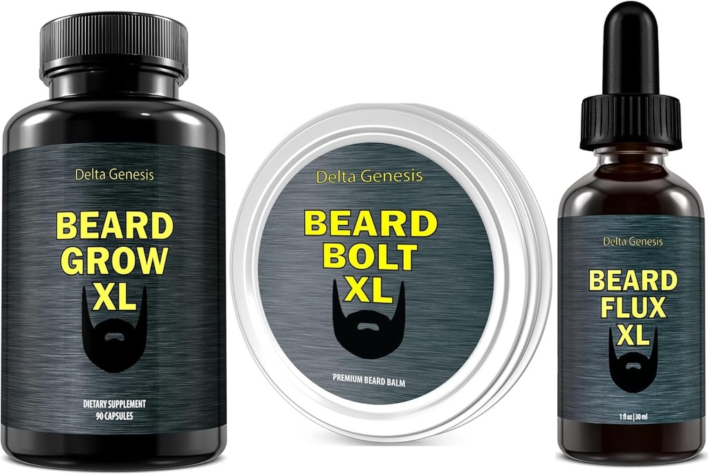 Flux de barbe, croissance de barbe XL et bolt de barbe XL
