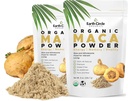 Earth Circle Organics Yellow Maca Root Powder, Natural Superfood, aide avec l'énergie, le poids et la fertilité des femmes - Vegan - 8 Once (Pack de 2)