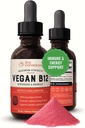 Live Conscious Vegan Vitamin B12 Sublingual Liquid Drops | Methylcobalamin Max Strength B12 5000mcg Formula | Vegan B 12 Vitamin Support Energy | Promote Memory & Aid Immune System | 60 Serving