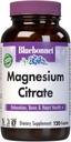 Bluebonnet Nutrition Citrate de magnésium, 400mg de magnésium, Absorption maximale, soutient la production de santé et d'énergie immunitaire*, sans soja, sans gluten, sans OGM, sans cacher, sans lait, végétalien, 120caplets