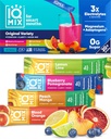 IQMIX Hydration Electrolyte Powder – 4-in-1 Formula for Hydration, Mental Clarity, Mood and Recovery – Sugar-Free Drink Mix, Keto, Magnesium L-Threonate, Lion’s Mane – 20 Count Variety Pack