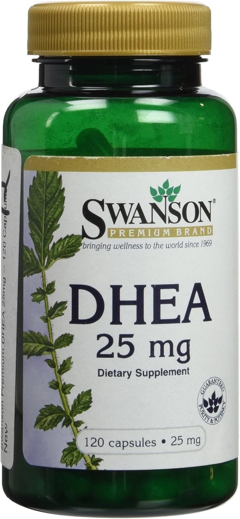 Swanson Dhea 25 Milligrams 120 Capsules