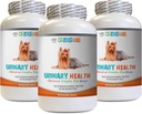 Soins pour chiens - Formule de santé urinaire pour chiens - Aide aux problèmes d'incontinence et de blindage - Immune Boost - Supplément de canneberge pour chiens - 3 bouteilles (270 traites)