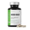LES Labs Mood Boost – Soulagement du stress, support de l'humeur, relaxation profonde et mieux dormir – 5-HTP, Ashwagandha, Rhodiola Rosea, Magnésium, L-Theanine et GABA – Supplément non OGM – 60 capsules