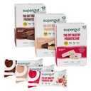 Supergut Prebiotic Bars | Meal Replacement | Boost GLP-1 | High Fiber and Protein | No Added Sugar | Keto Food, Snack (Variety Pack, 36 Count)