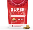 humanN SuperBeets Heart Chews Advanced - 100mg de CoQ10 Plus Extrait de betterave et de graines de raisin, 60 Compte