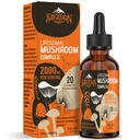 Drops complexes de champignons liposomiques 2000 MG - 20 extraits de champignons biologiques - Formule liquide avancée pour l'immunité, la cognition et la mémoire - Supplément de la Mane des Lions, Reishi, Cordyceps, Chaga, 30 portions