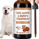 Traitement des lumps et des lumps pour chiens – Supplément de champignons pour chiens – Réduction des lipomes, stimule la santé immunitaire et améliore l'énergie – avec Reishi & Turkey Tail Champignons, 3,52 oz (Liquid)