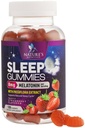 Gommies de sommeil pour adultes Extra Strength 8mg - Melatonine avec extrait de Passiflora pour sommeil reposé - Supplément de gommy à mélatonine de sommeil à action rapide, végétalien, non-OGM, goût de fraise savoureux - 120 Gommies