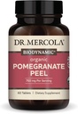 Dr Mercola Biodynamic Pomegranate Peel, 30 portions (60 comprimés), soutient la santé mitochondriale*, non OGM, sans soja, sans gluten, bio USDA, certifié Démètre