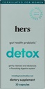 Hers Detox Supplement - Supplément probiotique pour les femmes pour la désintoxication - Aide à soutenir un système digestif sain - Végétarien - 30 Capsules