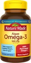 Nature faite huile d'algue Omega 3 supplément 540mg, Omega 3 huile de poisson alternative, 70 softgels veggie, durable, basé sur la plante, pour le cœur en santé, le cerveau et le soutien des yeux, 70 softgels