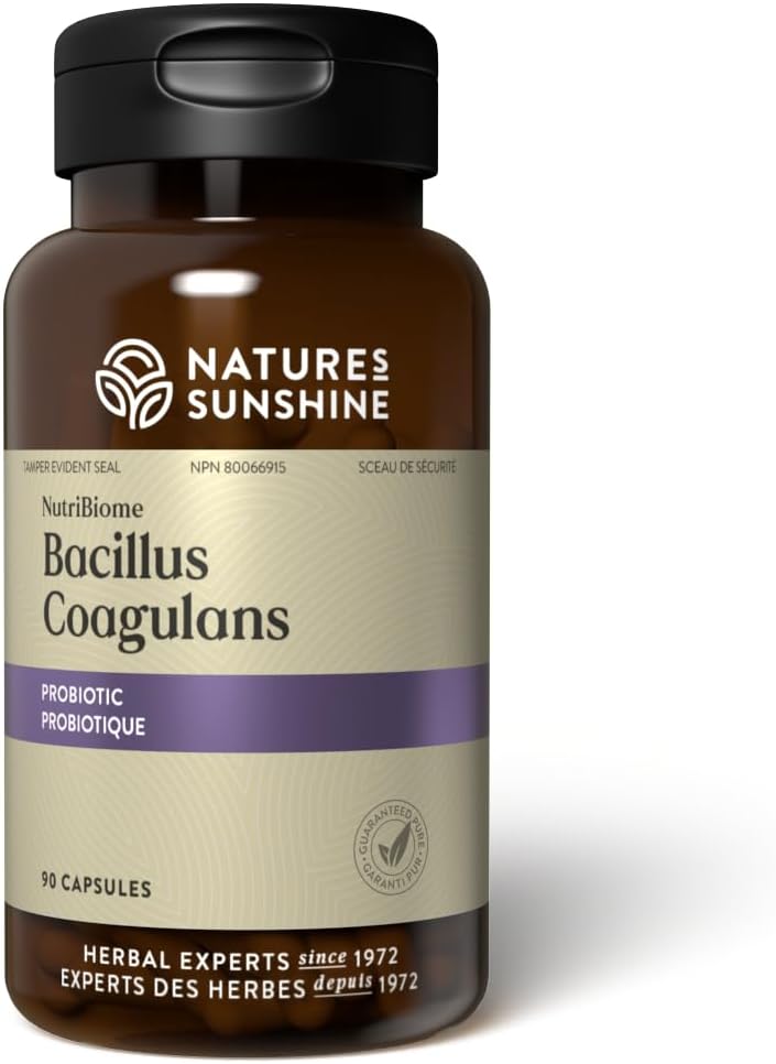Nature's Sunshine Nutribiome Bacillus Coagulans Probiotics, 90 Capsules | 3 Billion CFU of Bacillus Coagulans Probiotic Helps Defend Against Digestive Upset and Occasional Diarrhea, Gas and Bloating