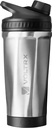 VOLTRX ChillMix Bouteille de Shaker Acier Inoxydable - USB C Mélangeur rechargeable de protéines électriques Shake, tasses de Shaker pour les shakes de protéines et le remplacement des repas, Acier Chrome, 16 oz