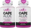 Pure Cape Aloe Herbal Laxative pour le soulagement de la constipation Mouvement Bowel sain Nettoyage des colonies naturelles et complément alimentaire de détox Conçu pour les femmes par Ladyme 180 Capsules