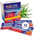 BurnFix® Hydrogel Burn Gel Packets – 3,5 g Crème apaisante de premiers soins pour un soulagement instantané des brûlures mineures, des brûlures du soleil et des calandres │ Kit d'urgence idéal essentiel (paquet de 25)