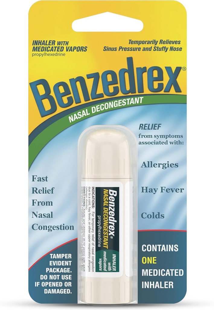 Inhalateur benzoédrex-Nasal, 1 Compte (paquet de 1)