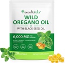 Huile d'Origan Softgels 6000mg par portion - Huile d'Origan à l'huile de graines noires - Potent Carvacrol & Thymoquinone (en anglais seulement)