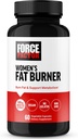 FACTEUR DE FORCE Femmes Fat Burner, Métabolisme Booster, et le supplément perte de poids, Green Tea Fat Burner Pills poids-perte pour aider avec l'énergie, l'alimentation et l'exercice, végétalien, non-OGM, 60 capsules