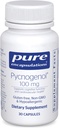 Encapsulations pures Pycnogenol 100 mg de supplément hypoallergénique pour promouvoir la santé vasculaire et fournir un soutien antioxydant