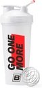 BARE PERFORMANCE NUTRITION Go One More BlenderBottle Shaker Bouteille, 28 oz Shaker Bouteille avec fouet de fil, blanc