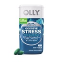 OLLY Ultra Strength Au revoir Stress Softgels, GABA, Ashwagandha, L-Theanine et Lemon Baume, Supplément de soulagement du stress - 60 Comte