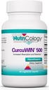 Nutricologie CurcuWIN 500 Supplément - Extrait de curcuma, Curcumine, Organique, Curcuma Longa, Pure, Biodisponible, 500mg Capsules végétariennes - 60 Compte