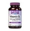 Bluebonnet Nutrition Vitamine D3 5000 UI Softgels, Aides à la croissance musculaire et squelettique, Cholecalciferol de l'huile de poisson, Non OGM, Sans gluten, Sans soja, Sans lait, Jaune, 250 Softgels