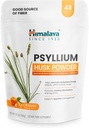 Himalaya Psyllium Poudre de musc, Orange, 48 portions - Supplément de fibre quotidienne pour soutenir la santé et la régularité digestives - Vegan, non-OGM, sans sucre, sans gluten, 12 oz (340 g)
